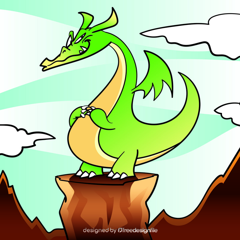 Dragon cartoon vector