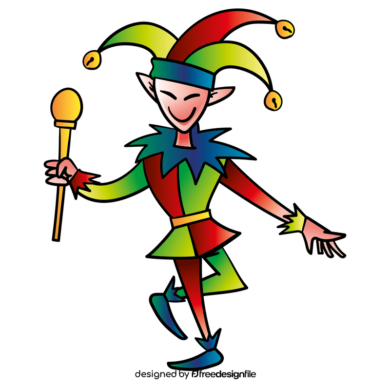 Jester cartoon clipart