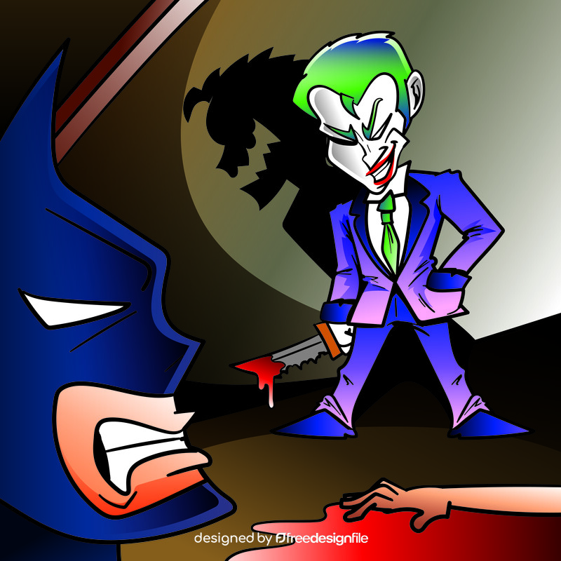 Joker cartoon vector