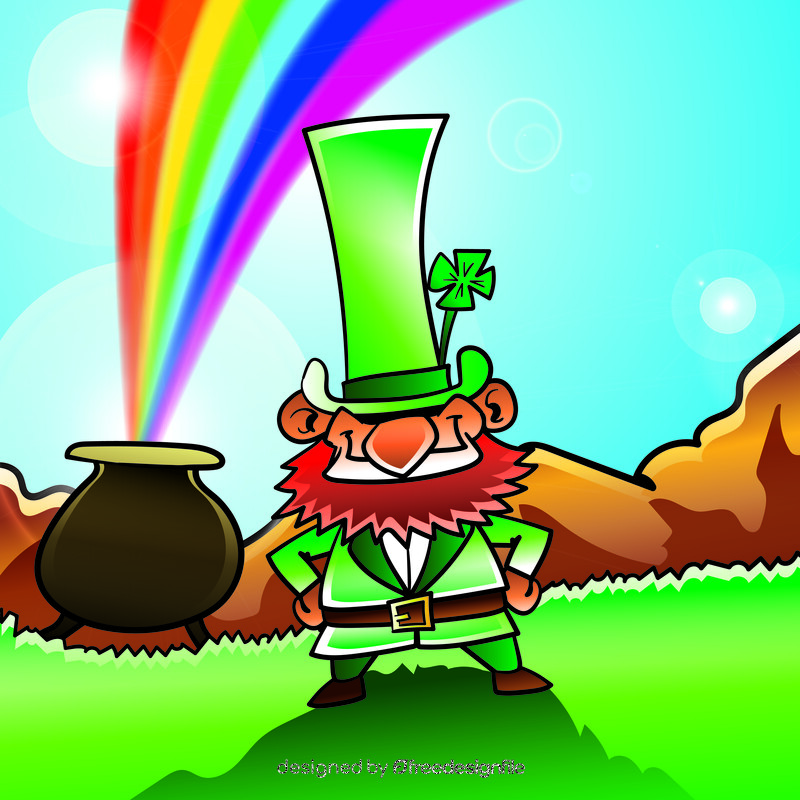 Leprechaun cartoon vector