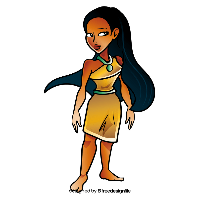 Pocahontas cartoon clipart