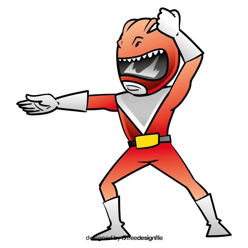 Power ranger cartoon clipart