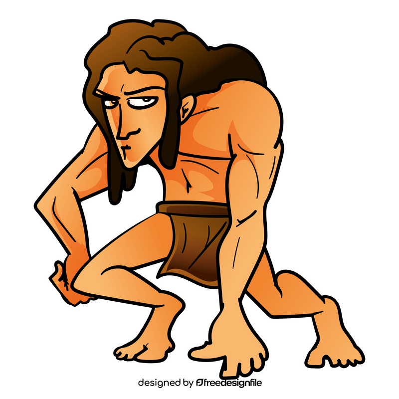 Tarzan cartoon clipart