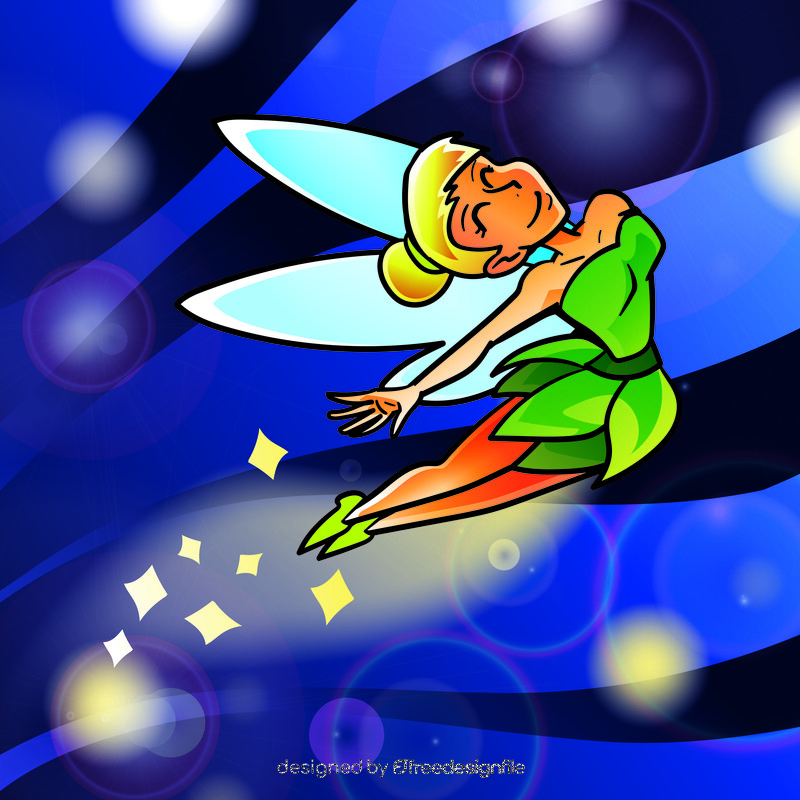 Tinkerbell cartoon vector