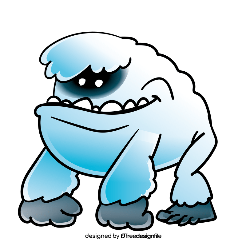 Yeti cartoon clipart