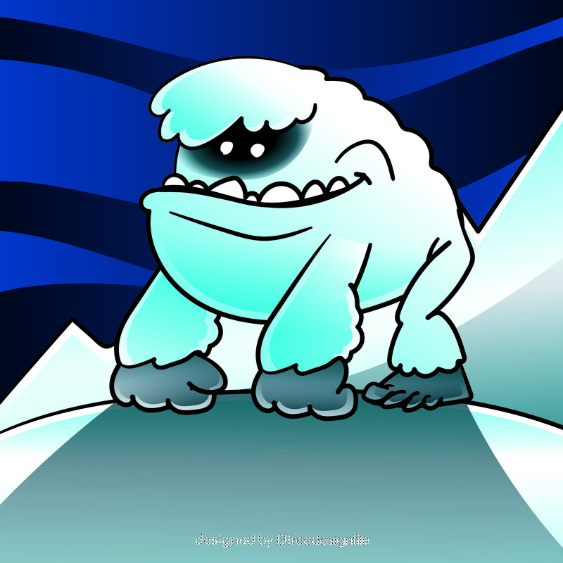 Yeti cartoon vector