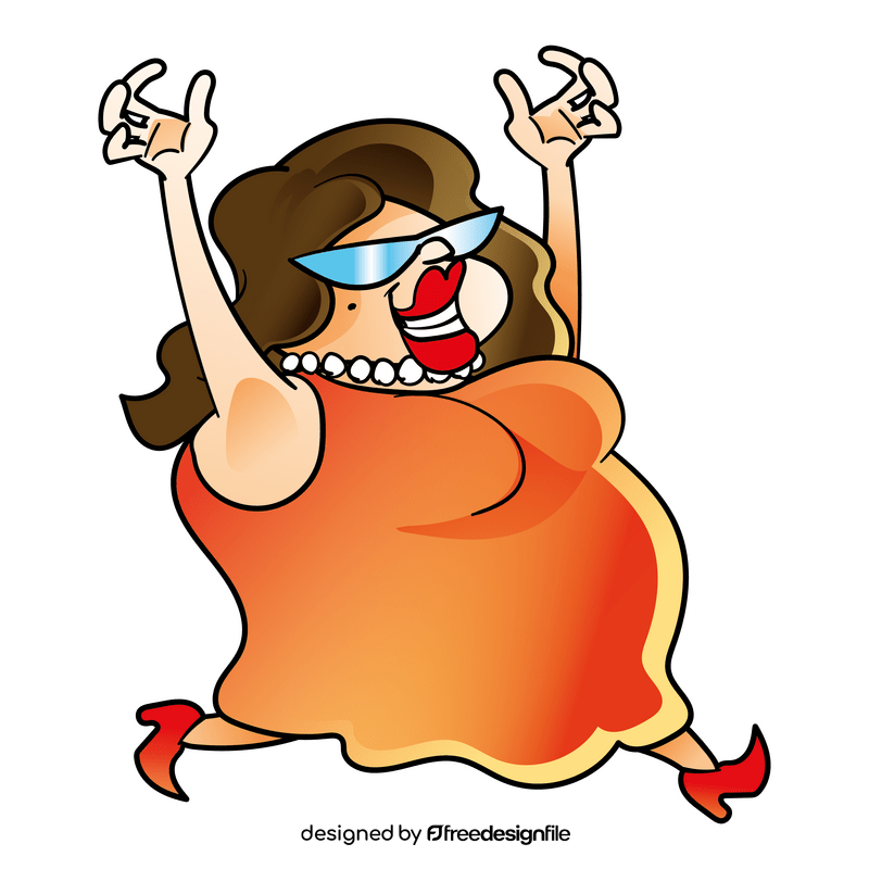 Big Mama cartoon clipart