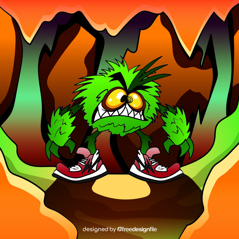 Monster cartoon vector