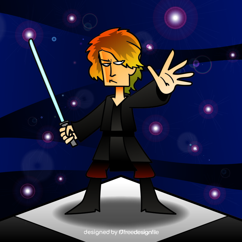 Luke skywalker cartoon vector