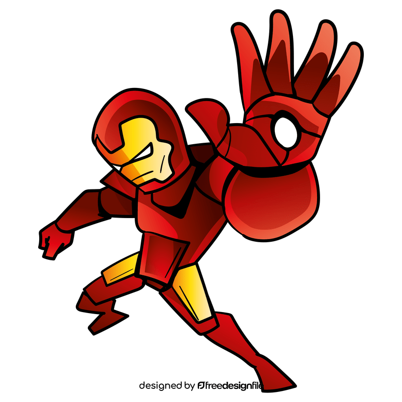 Iron man cartoon clipart