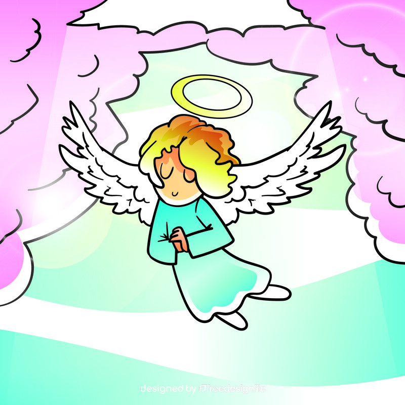 Angel cartoon vector