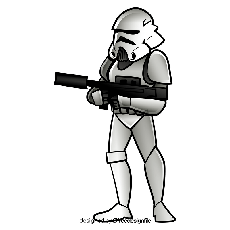 Stormtrooper cartoon clipart