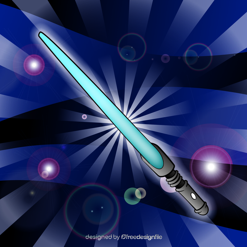 Lightsaber cartoon vector