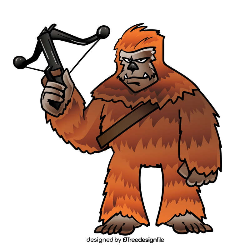 Chewbacca cartoon clipart