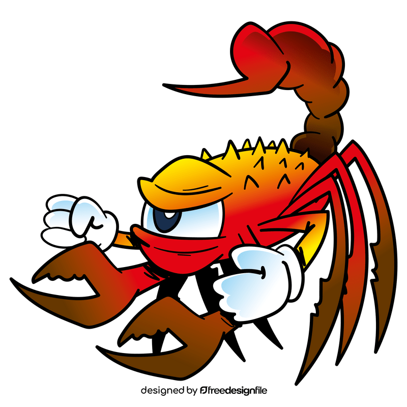 Scorpion cartoon clipart