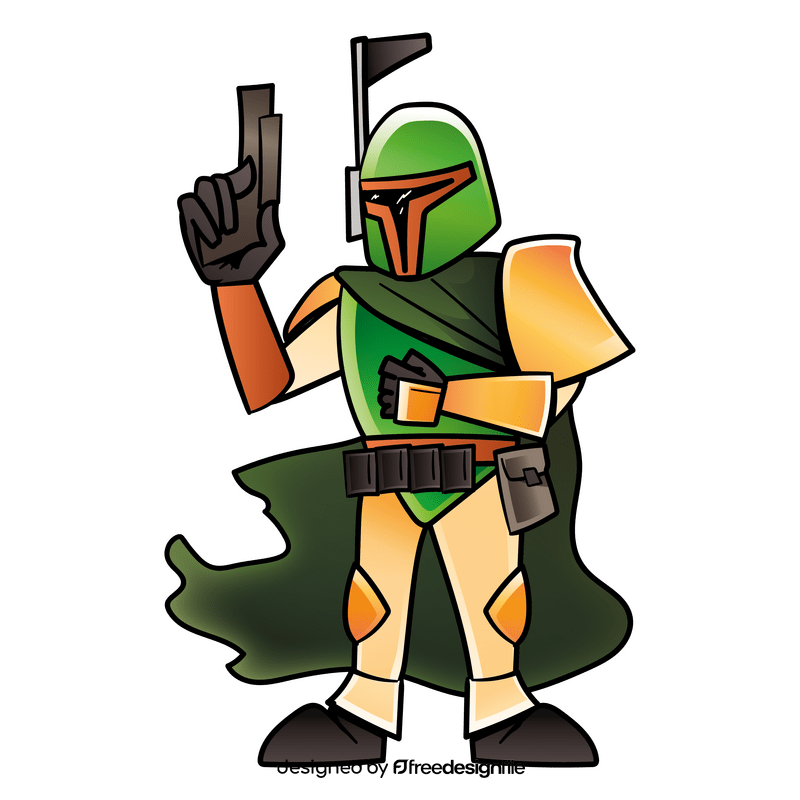 Boba fett cartoon clipart