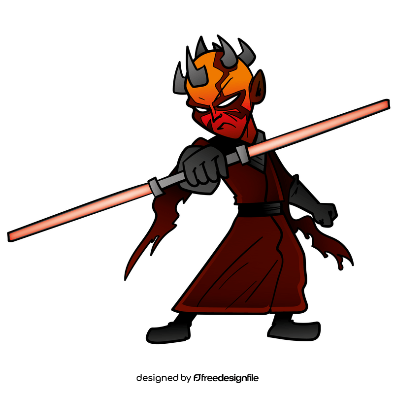 Darth maul cartoon clipart