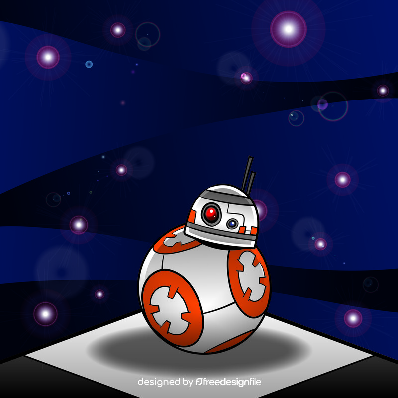 Bb8 cartoon vector