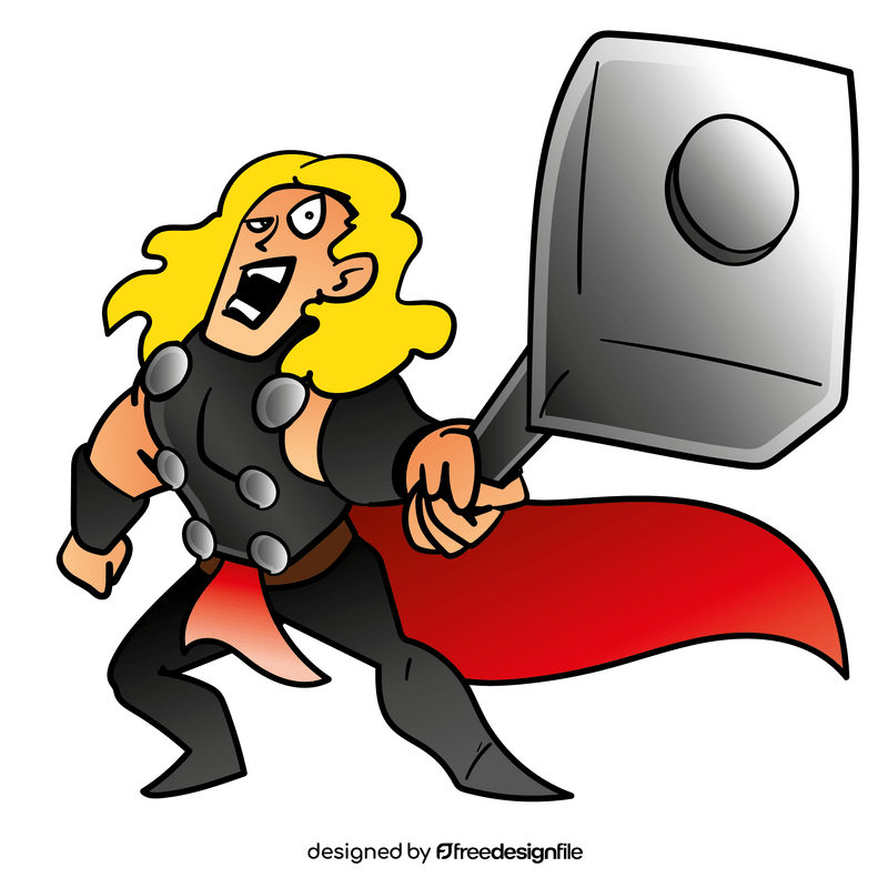 Thor cartoon clipart