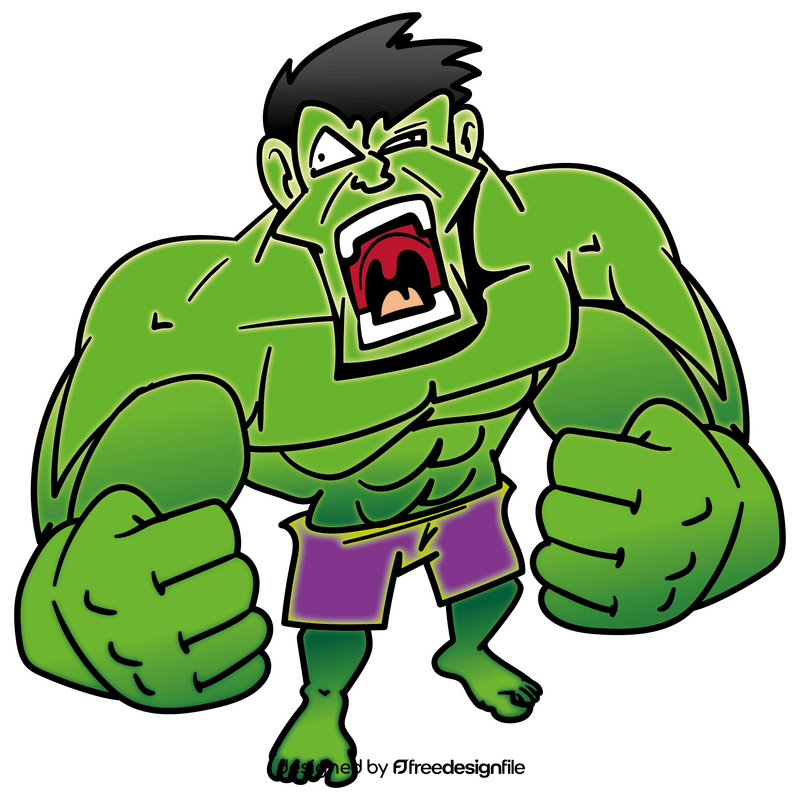 Hulk cartoon clipart