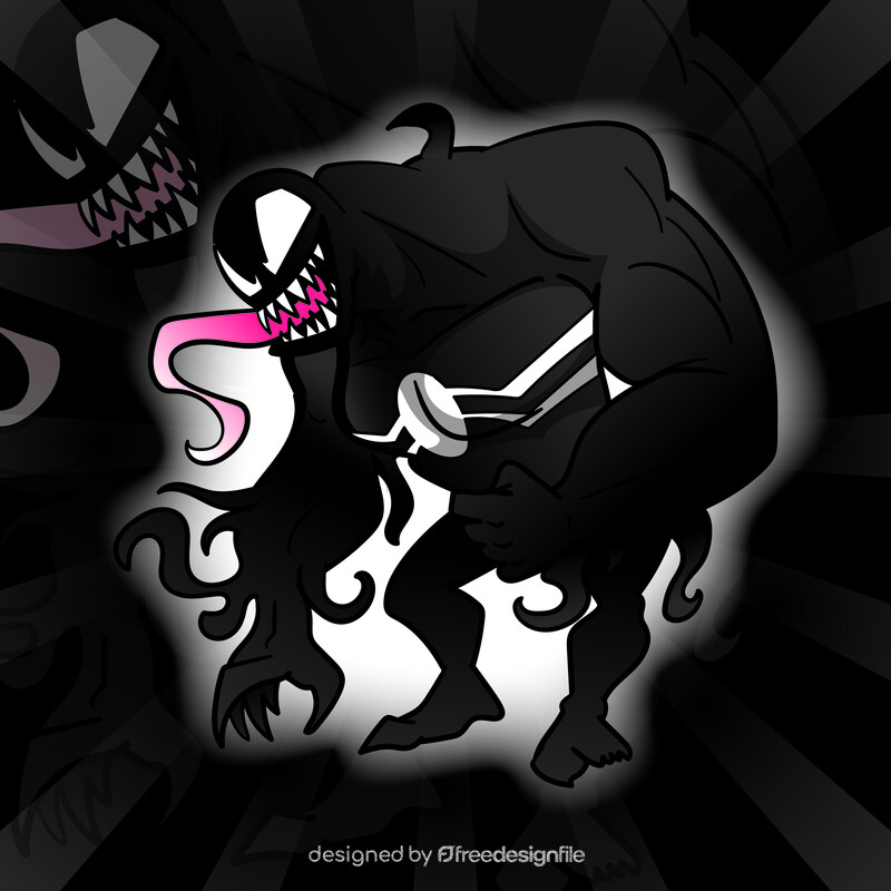 Venom cartoon vector