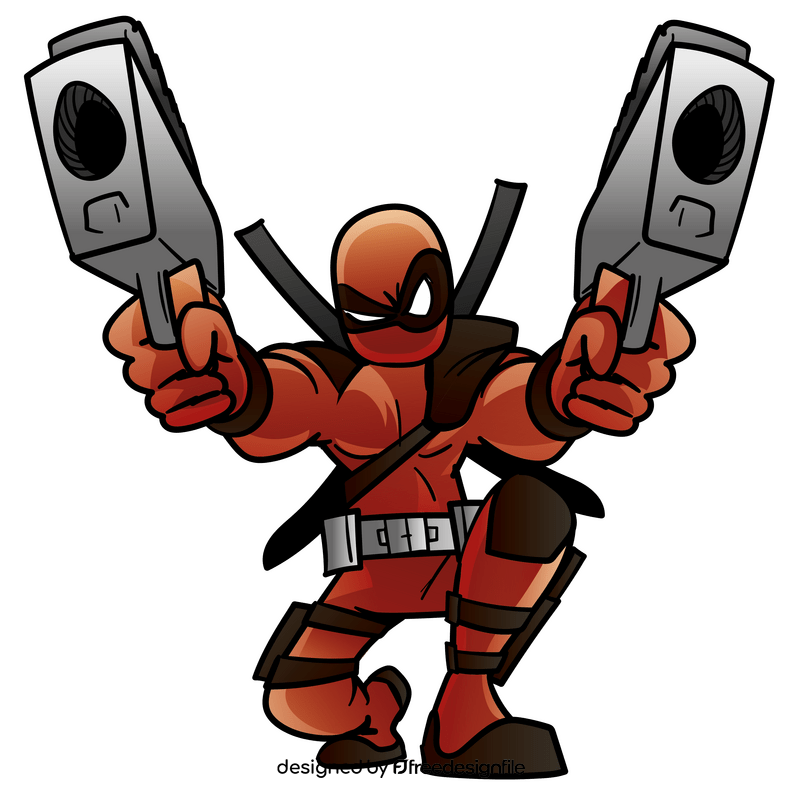 Deadpool cartoon clipart