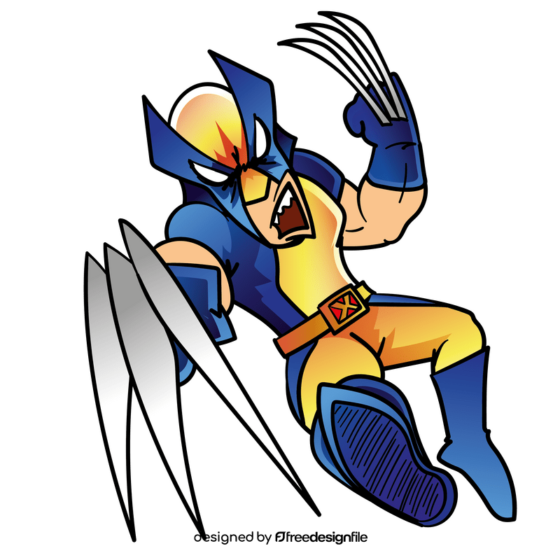 Wolverine cartoon clipart