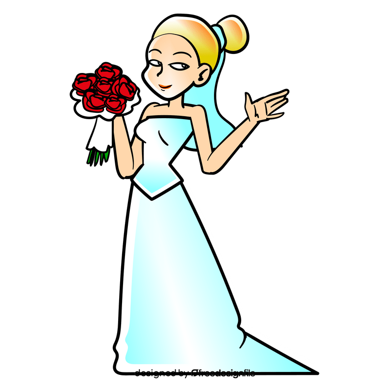 Bride cartoon clipart