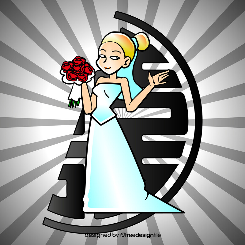 Bride cartoon vector