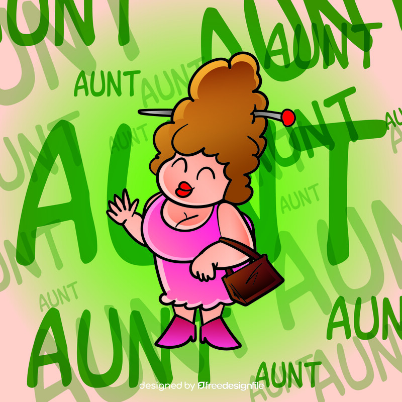 Aunt cartoon vector