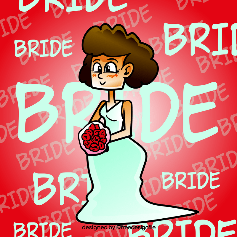 Bride cartoon vector