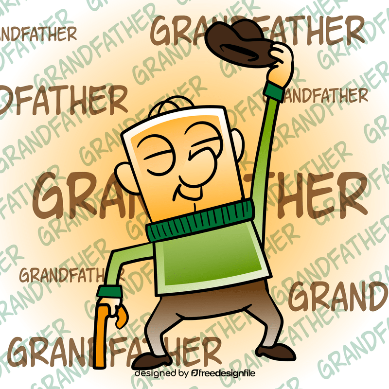 Grandfather cartoon vector