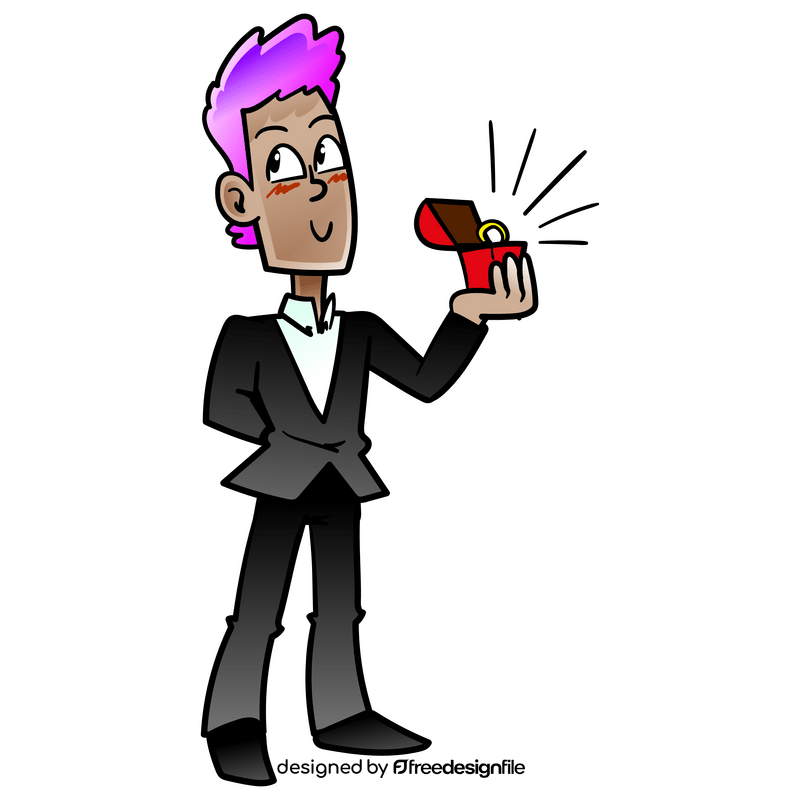 Groom cartoon clipart