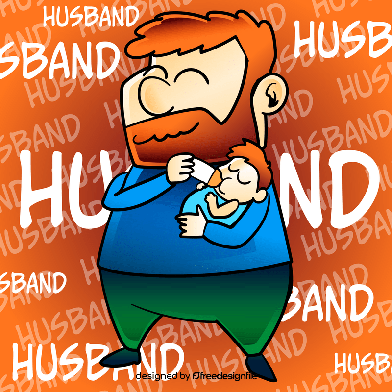 Husband cartoon vector