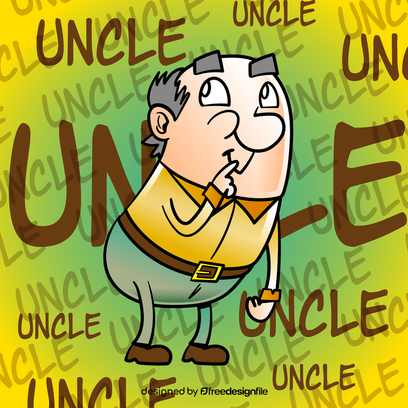 Uncle cartoon vector