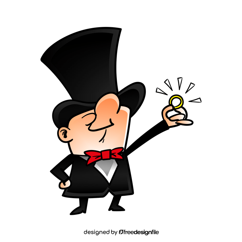 Groom cartoon clipart