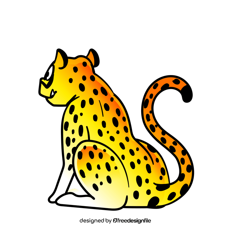 Cheetah cartoon clipart