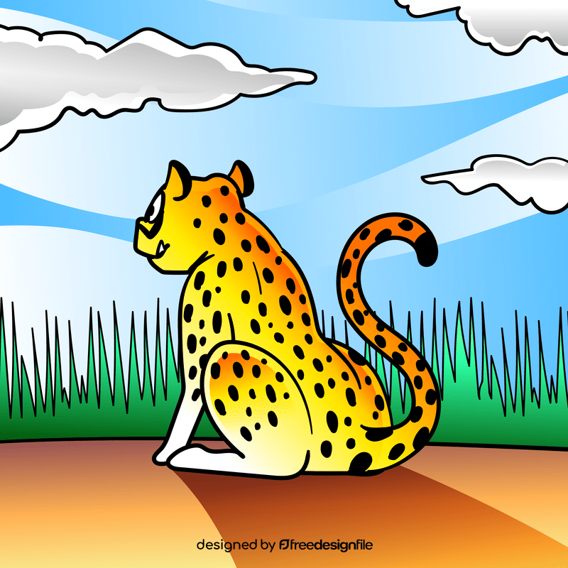 Cheetah cartoon vector