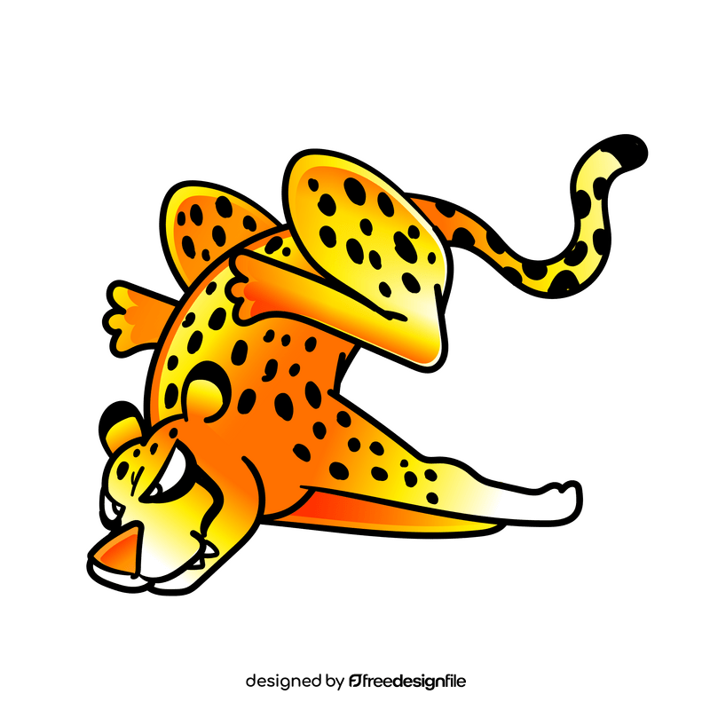 Cheetah cartoon clipart