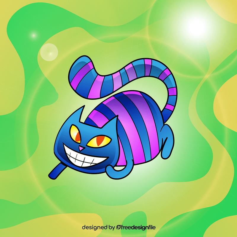 Cheshire Cat cartoon vector