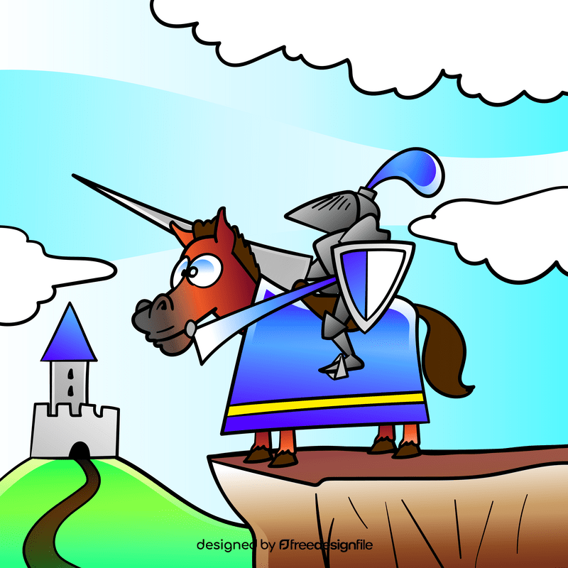 Knight cartoon vector