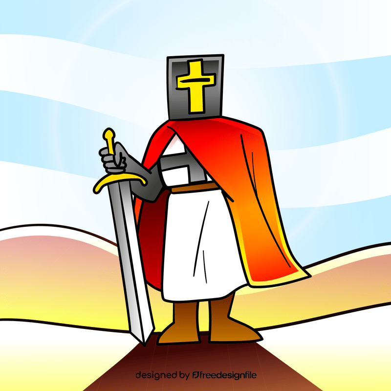 Knight cartoon vector