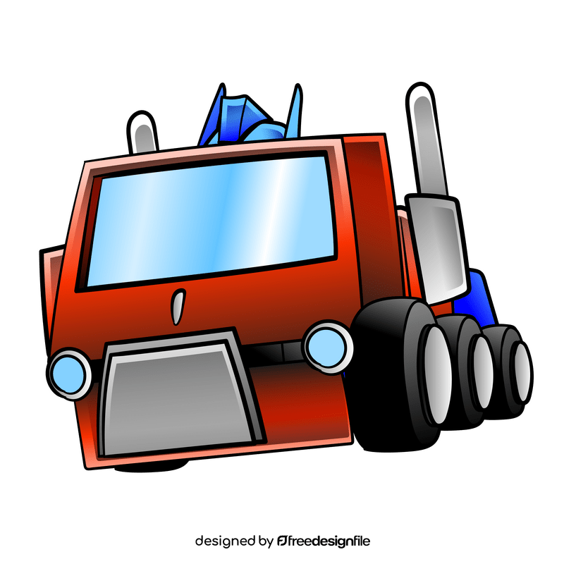 Optimus Prime cartoon clipart