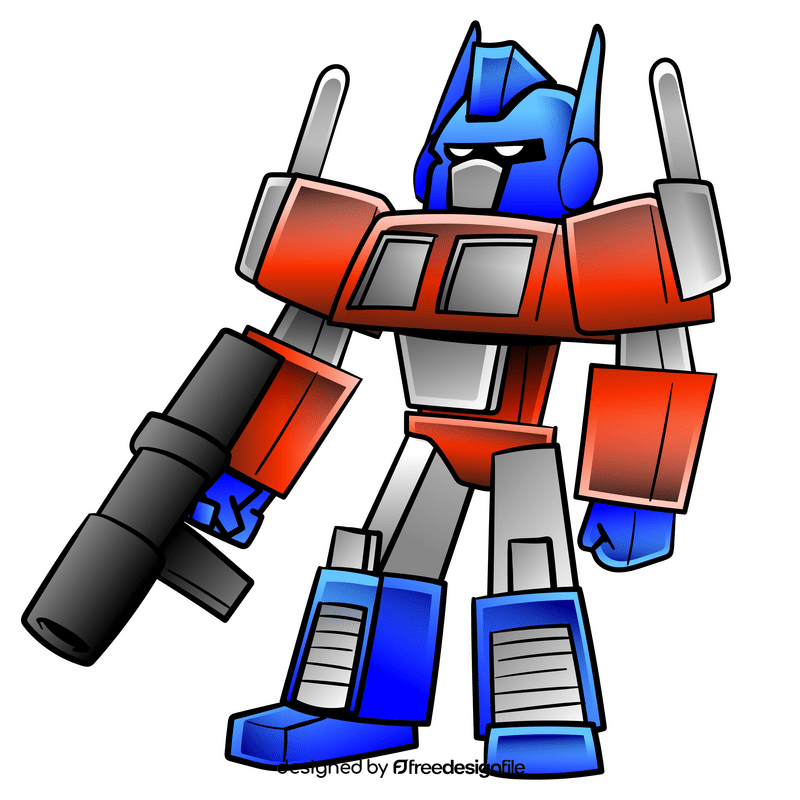 Optimus Prime cartoon clipart