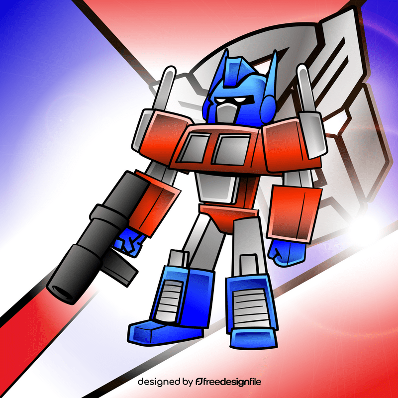 Optimus Prime cartoon vector