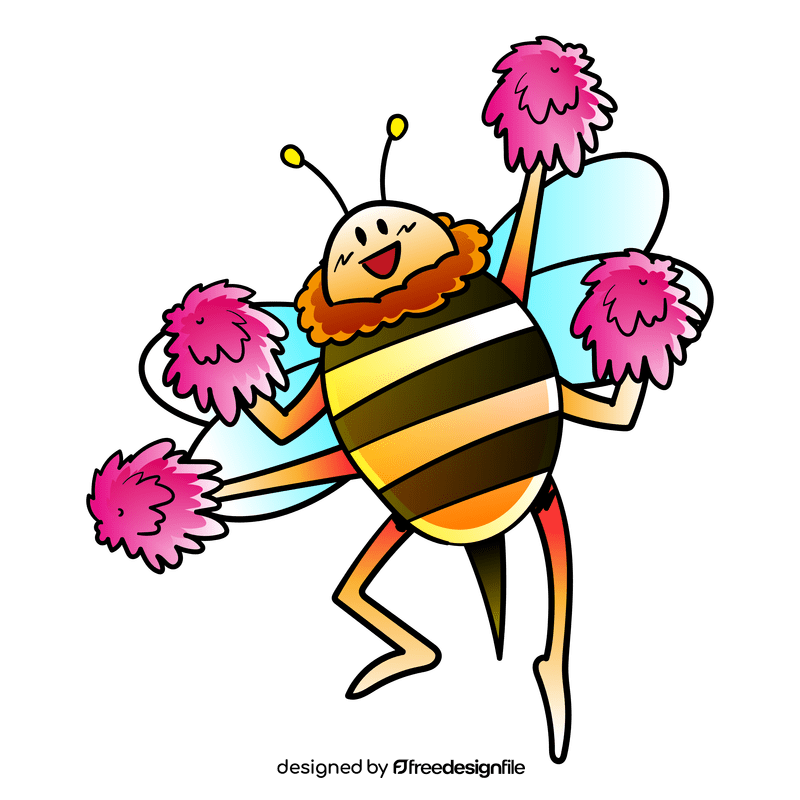 Cheerleader cartoon clipart