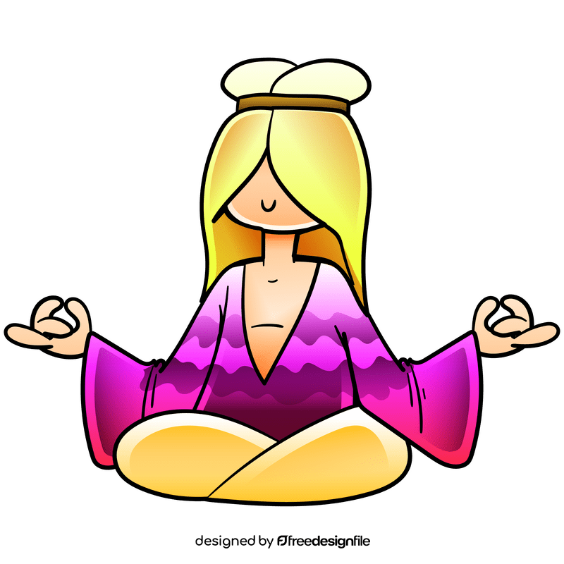 Hippie cartoon clipart