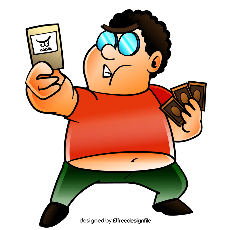 Nerd cartoon clipart