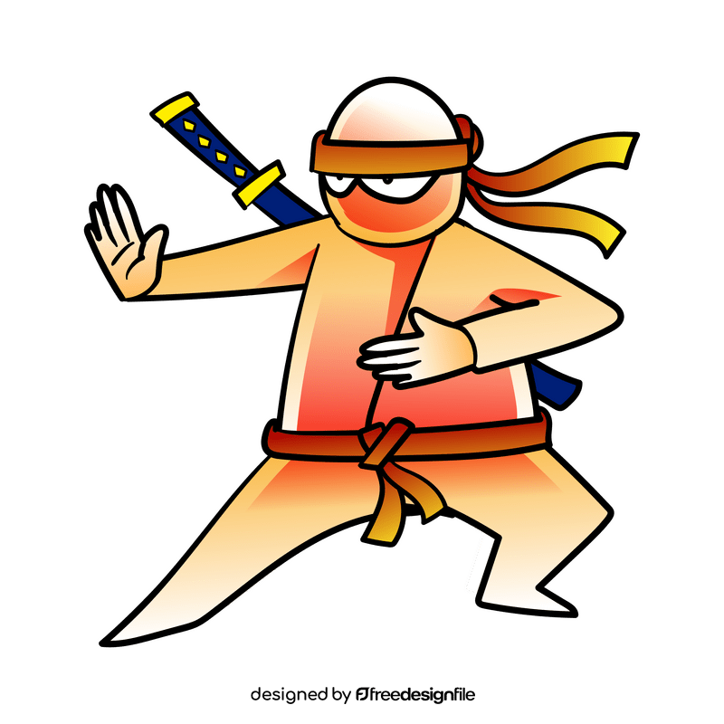 Ninja cartoon clipart