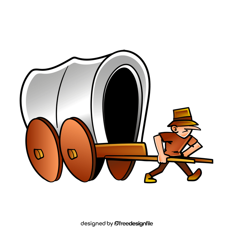 Pioneer cartoon clipart